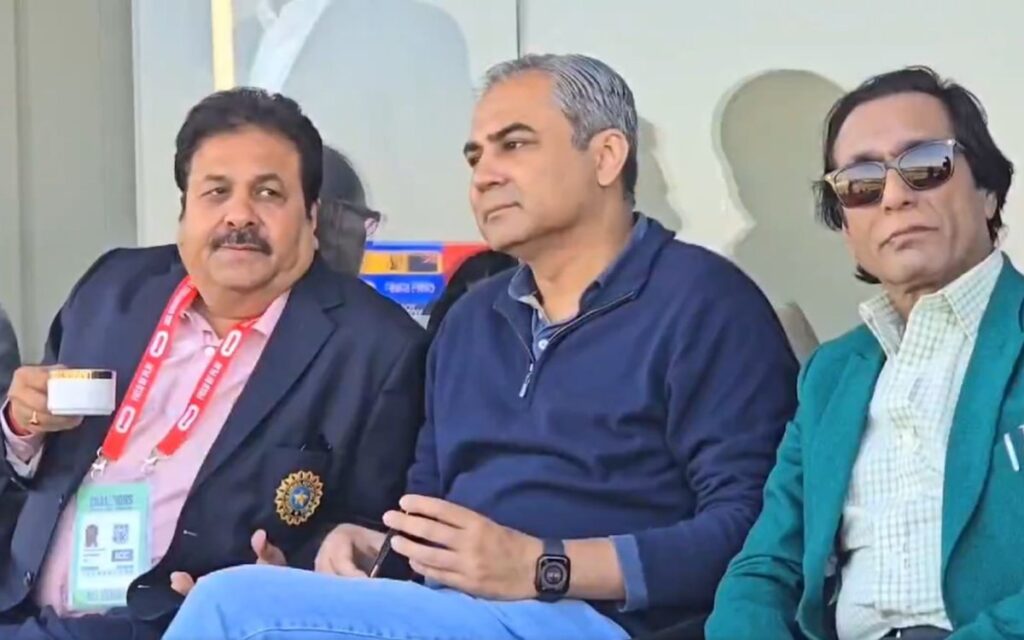 Champions Trophy: Rajeev Shukla watches semis in Lahore with PCB chair Naqvi