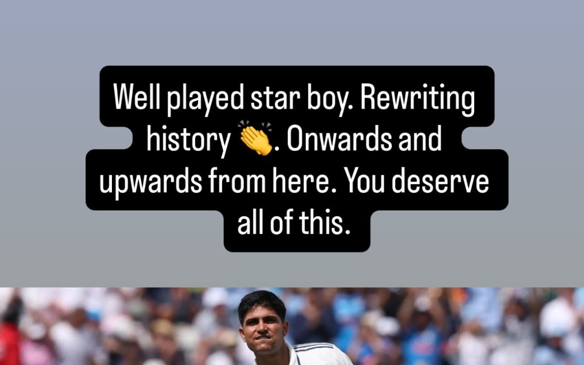 2nd Test: Virat Kohli Hails Shubman Gill In Insta Story After Century At Edgbaston