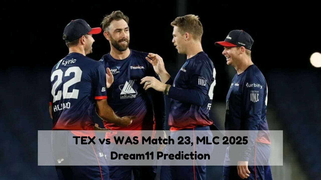 TEX vs WAS Dream11 Prediction Match 23, MLC 2025
