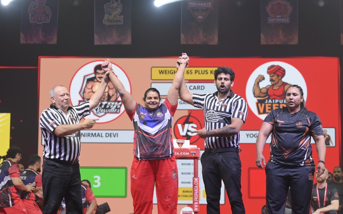 Pro Panja League: Rohtak Rowdies' Nirmal Devi defeats her mentor Yogesh Chaudhary of Jaipur Veers in
