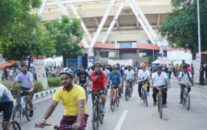 Fit India Sundays on Cycle celebrates World Car Free Day in partnership with the Department of Touri