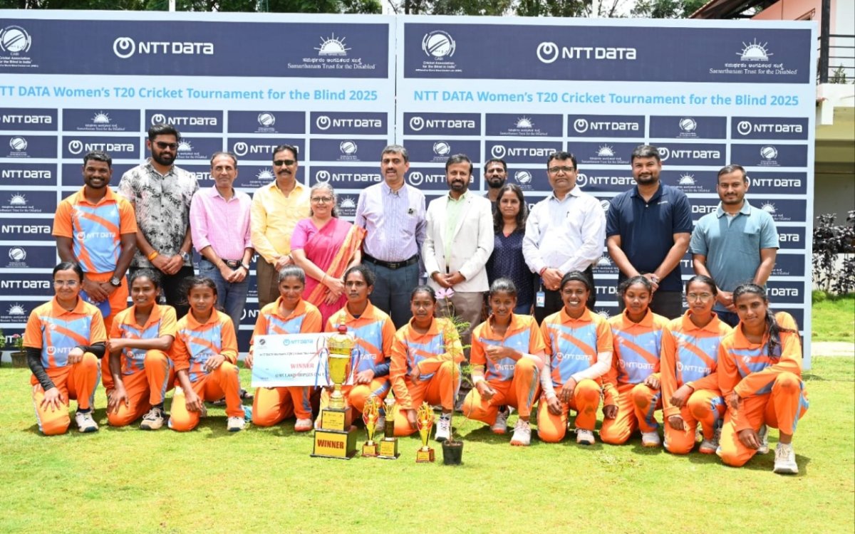 India Orange Lifts The Women’s T20 Cricket Tournament For The Blind 2025