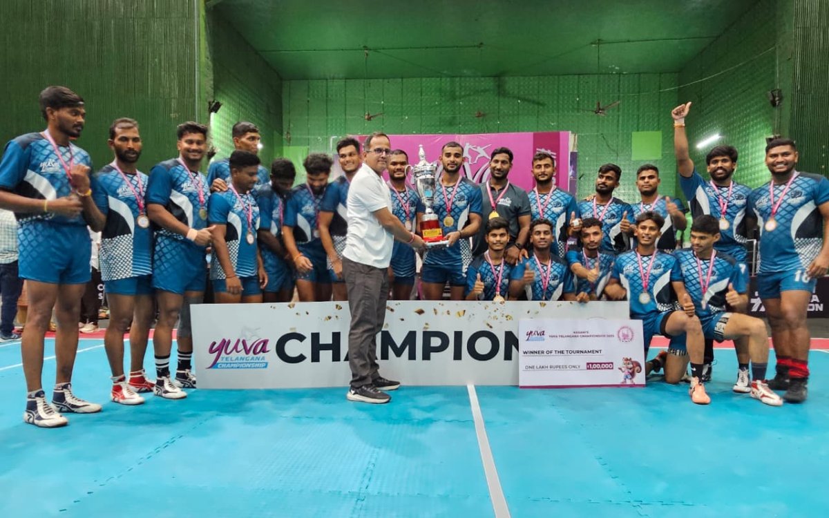 Kabaddi: Jogulamba Lions crowned champions of Yuva Telangana Championship 2025