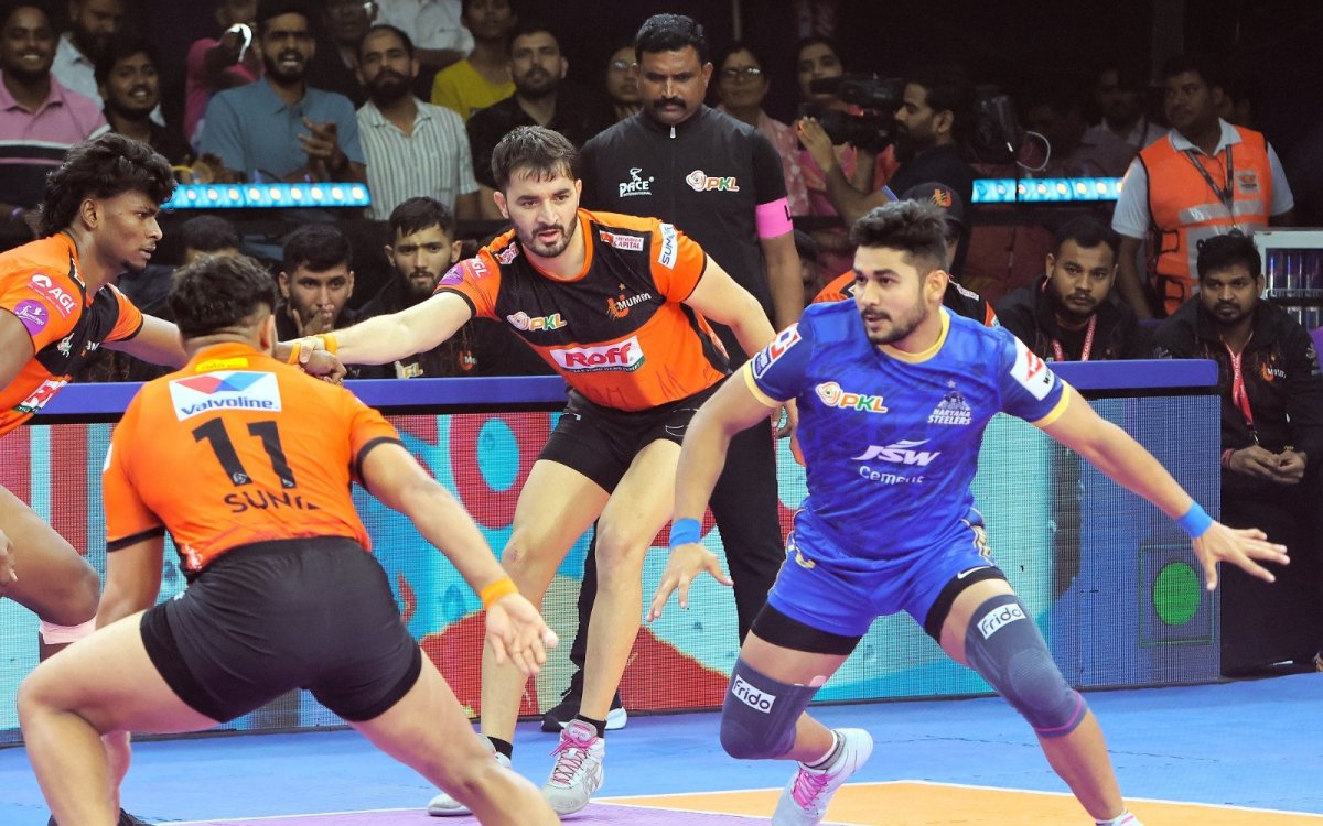PKL Season 12: Naveen, Shivam Patare shine as Haryana Steelers stun U Mumba in tie-breaker thriller