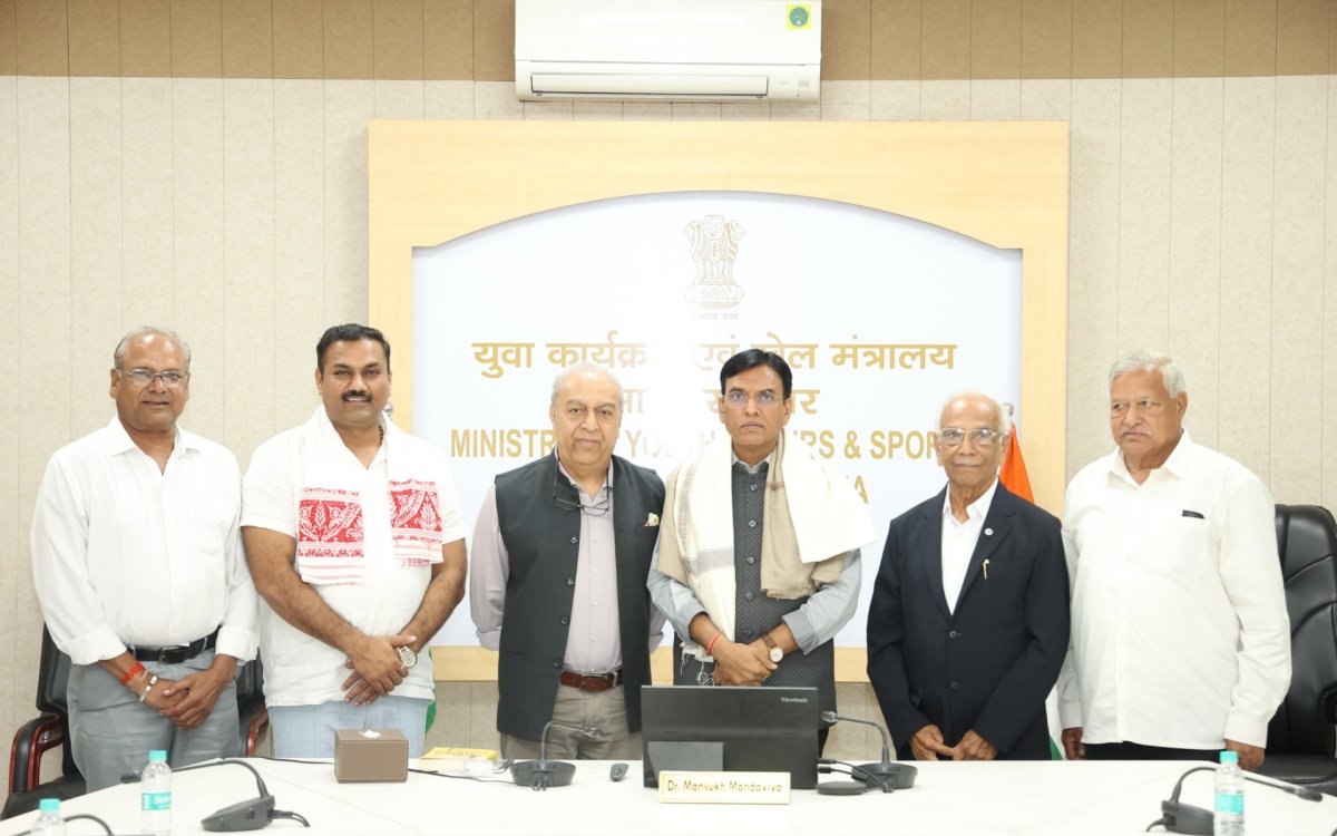 Sports minister Mandaviya launches mascot Jalveer and logo for Asian Aquatics Championship