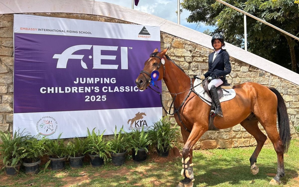 Stasya Pandya selected to represent India at the FEI Children's Classic 2025 Finals