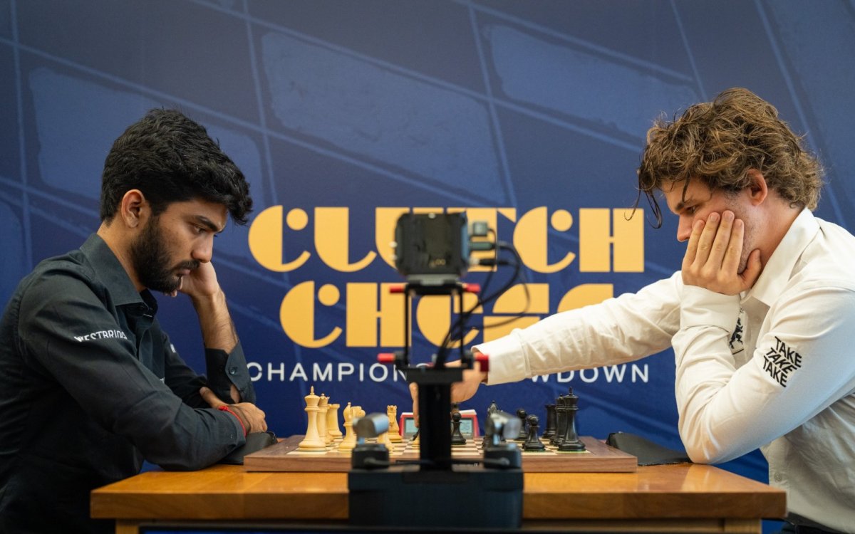 Champions Showdown: Gukesh slips to last, Carlsen takes sole lead after Day 2