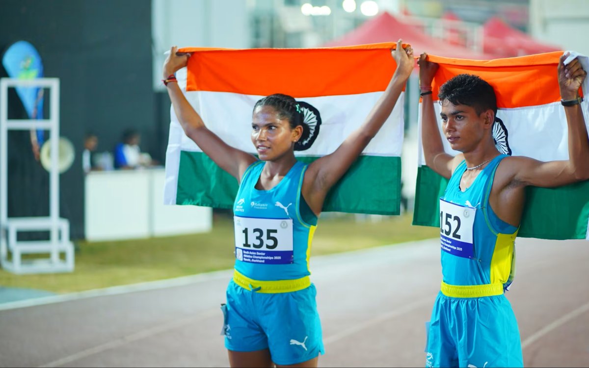 India Continue To Dominate South Asian Athletics Championships With 18 Medals On Day 2