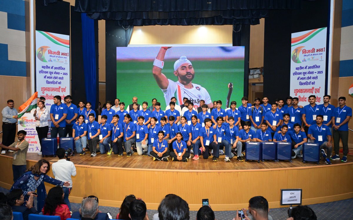 M3M Foundation And Kreeda Bharati Felicitate Indian Contingent For Asian Youth Games