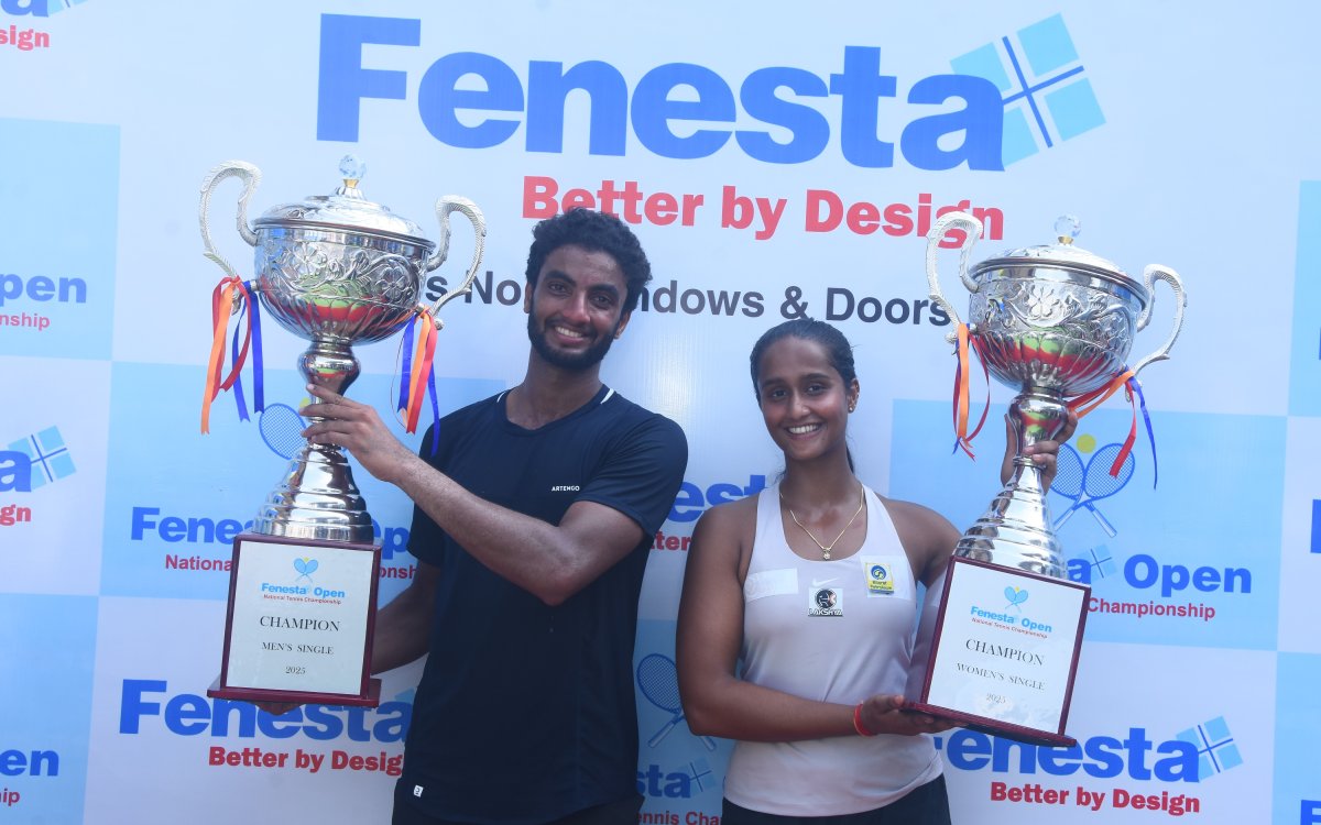 Manish And Vaishnavi Clinch Singles Titles In National Tennis Championship