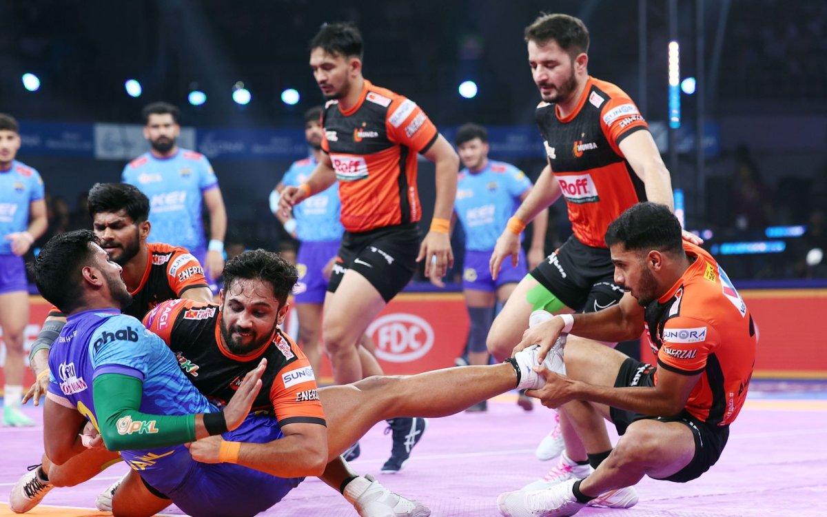 PKL 12: Ajit, Sandeep, And Sunil Star As U Mumba Beat Bengal Warriorz