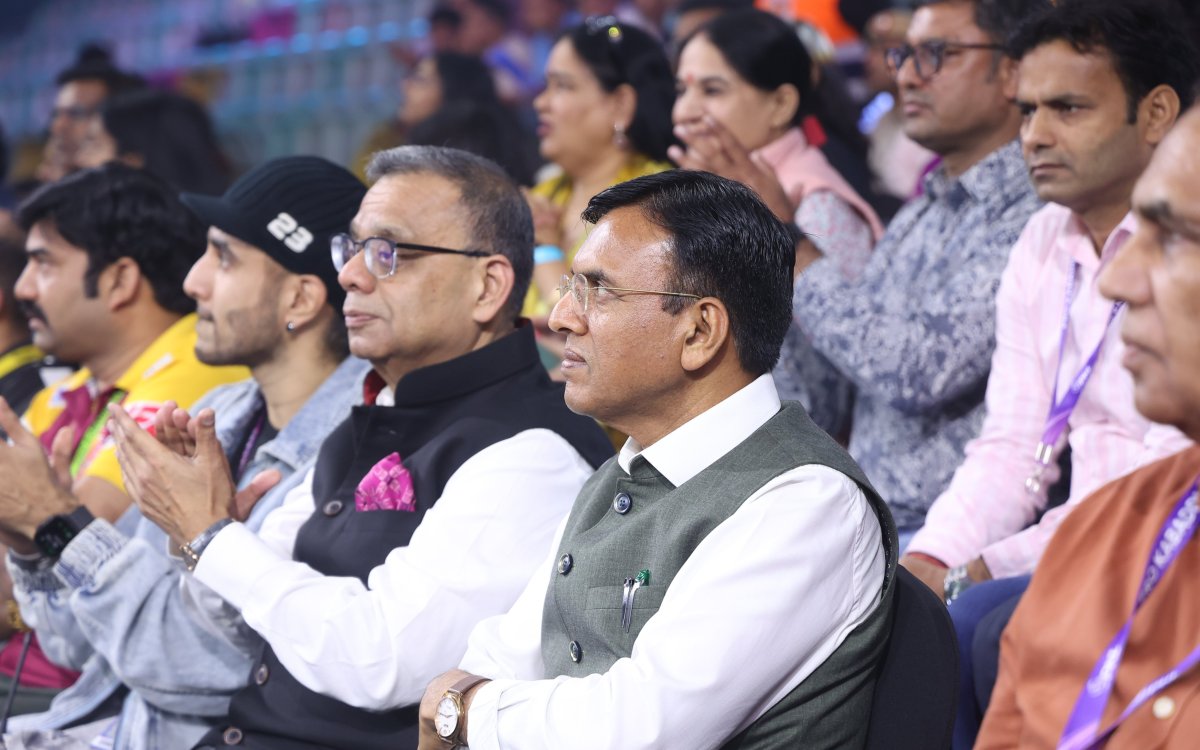 PKL 12: Sports Minister Dr. Mandaviya attends Eliminator 3 match, appreciates impact of the league