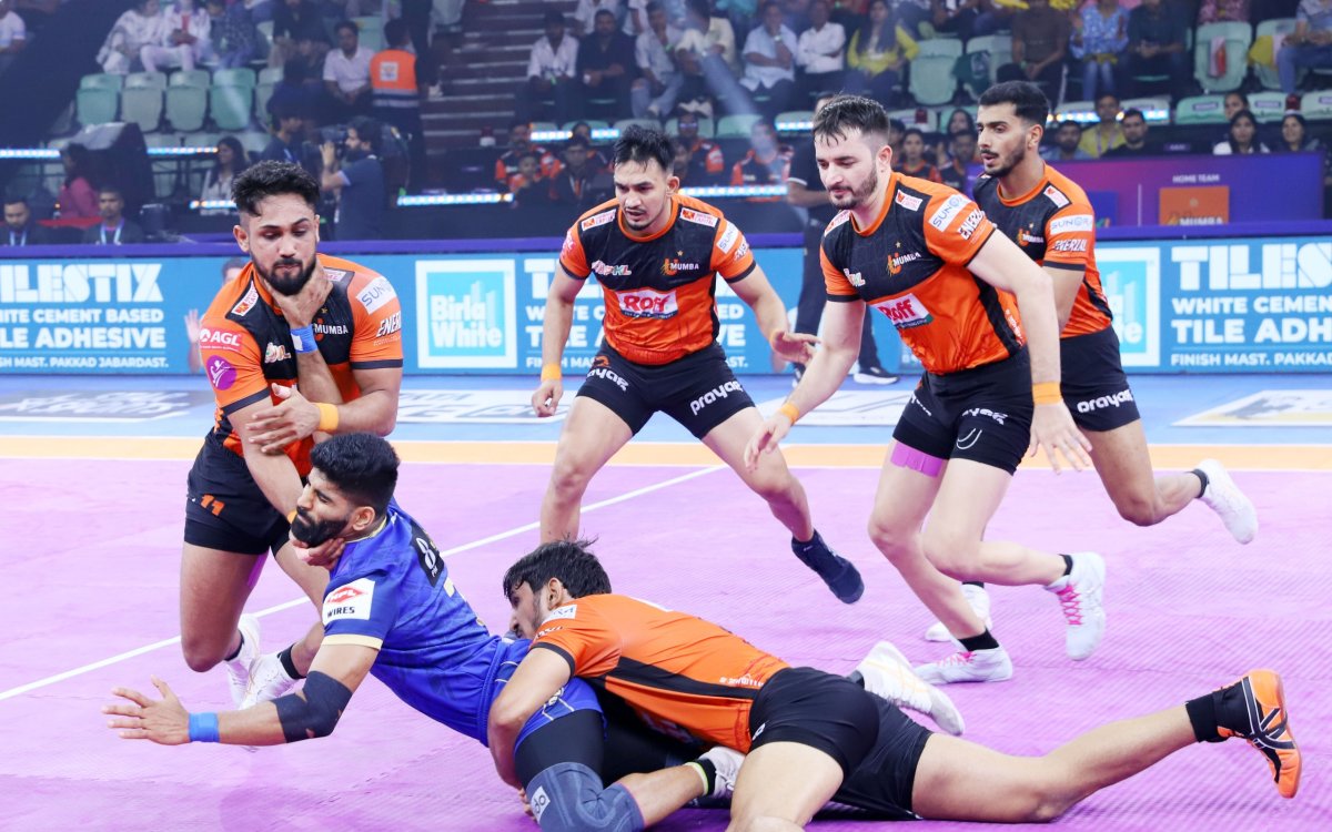 PKL 12: U Mumba Beat Haryana Steelers In Tie-breaker To Qualify For Top Eight