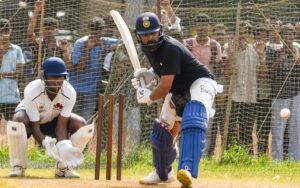 Rohit Sharma hits the nets in Mumbai ahead of Australia ODI tour