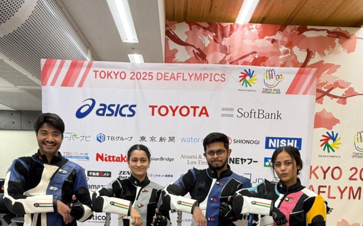 Air rifle mixed teams win gold and bronze at Deaflympics