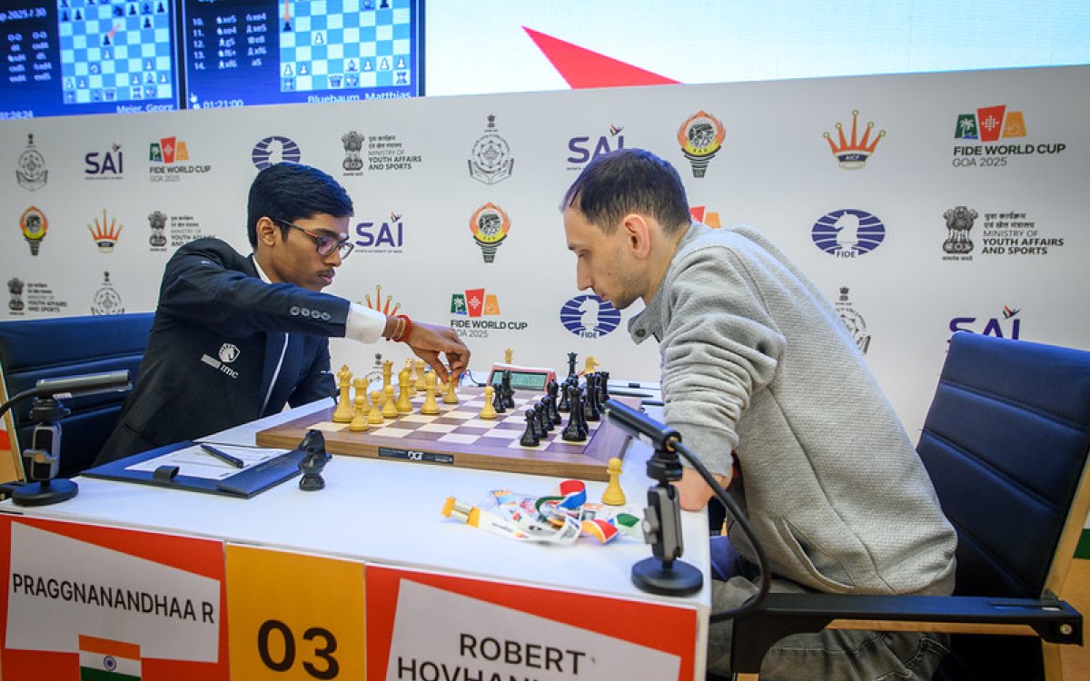 FIDE World Cup: World Champion Gukesh exits, while three Indians face tie-breaks in Round 4