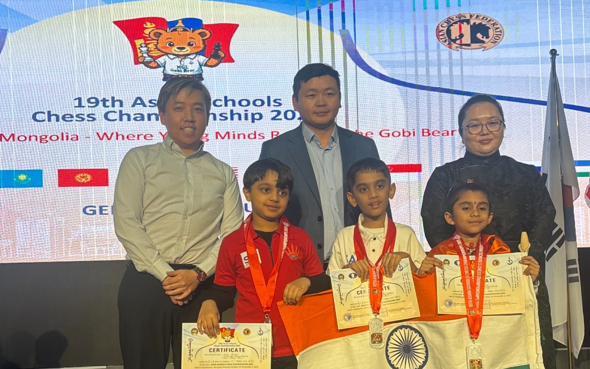 India Wins Two Silver Medals In Team Competition At Asian Schools Chess C ships In Mongolia