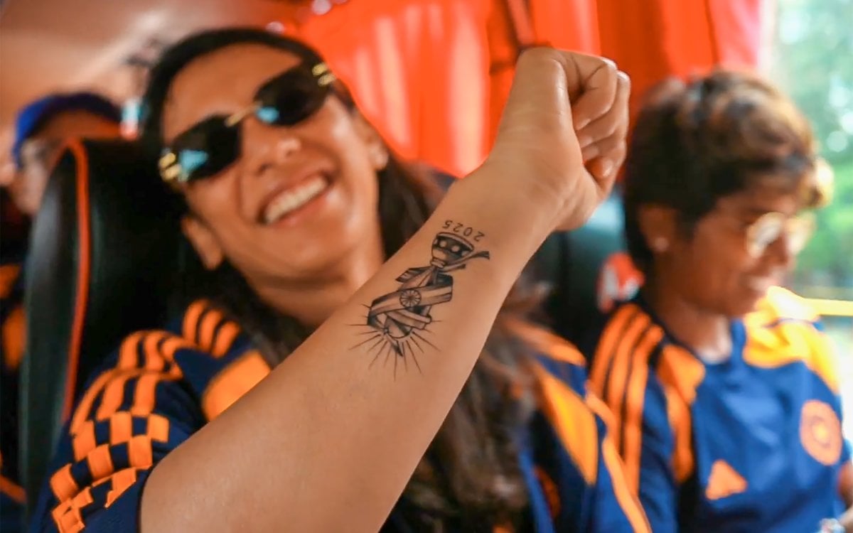 Mandhana Joins Kaur, Gets World Cup Trophy Inked On Forearm