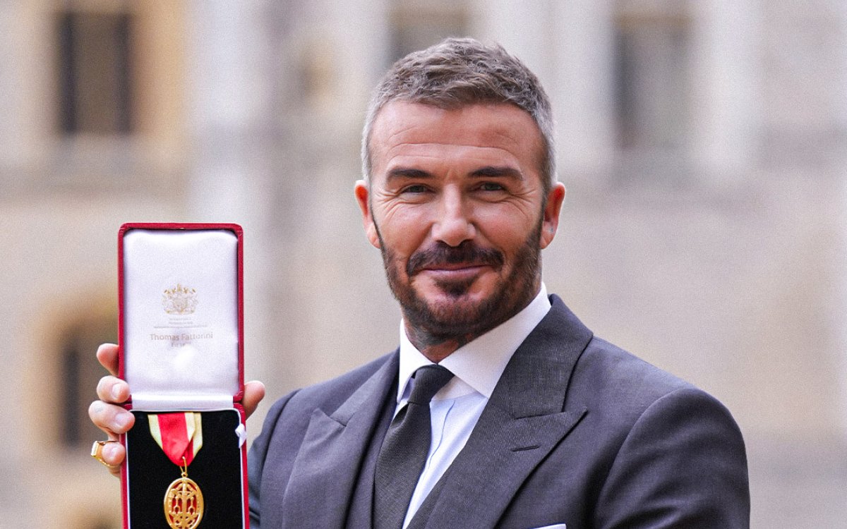 Sir David Beckham Receives Knighthood At Windsor Castle