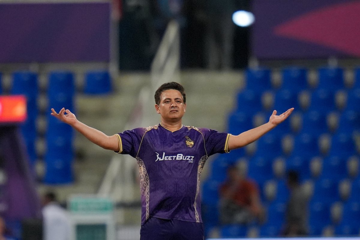 Piyush Chawla of Abu Dhabi Knight Riders