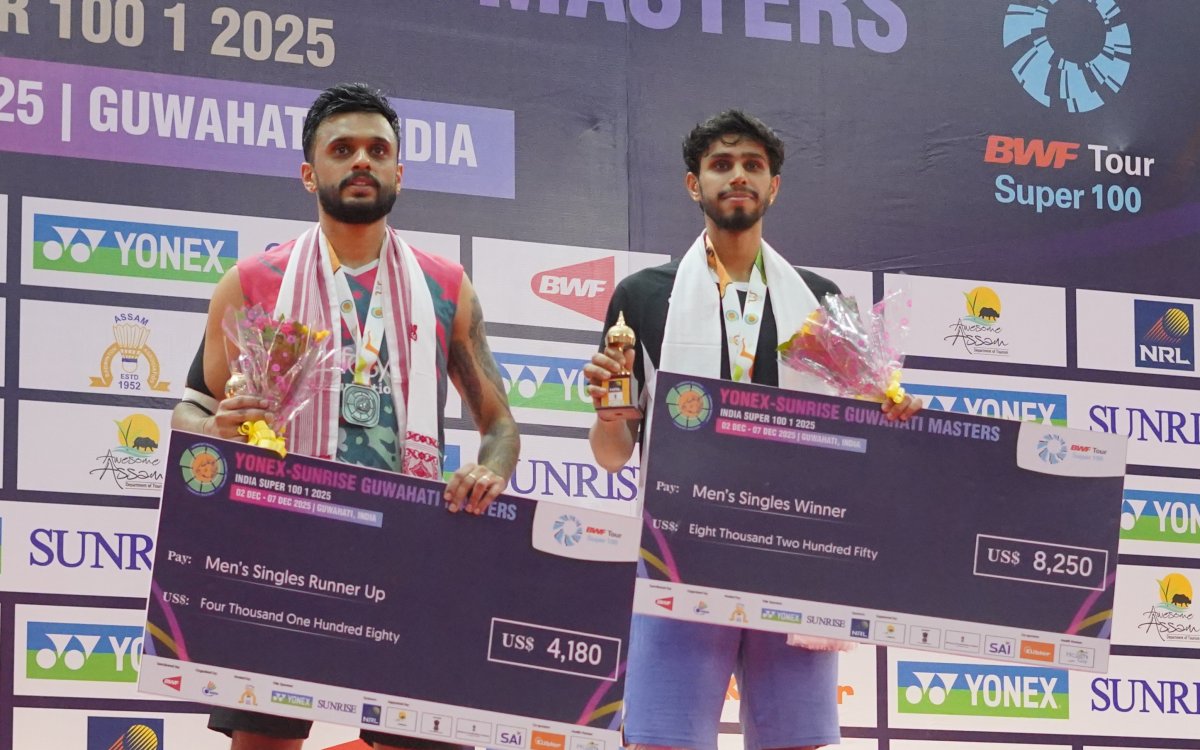 Guwahati Masters 2025: Sanskar Saraswat wins men’s singles title Tanvi Sharma, Roy-Sai Pratheek fini