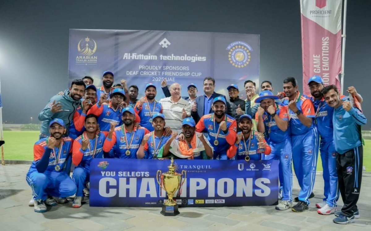 Indian Deaf Cricket Association Team wins T20 series 3-0 against Dubai’s IWDD