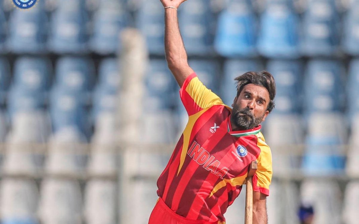 Iqbal stars once again with the bat for India Seniors in physical disability T20 series