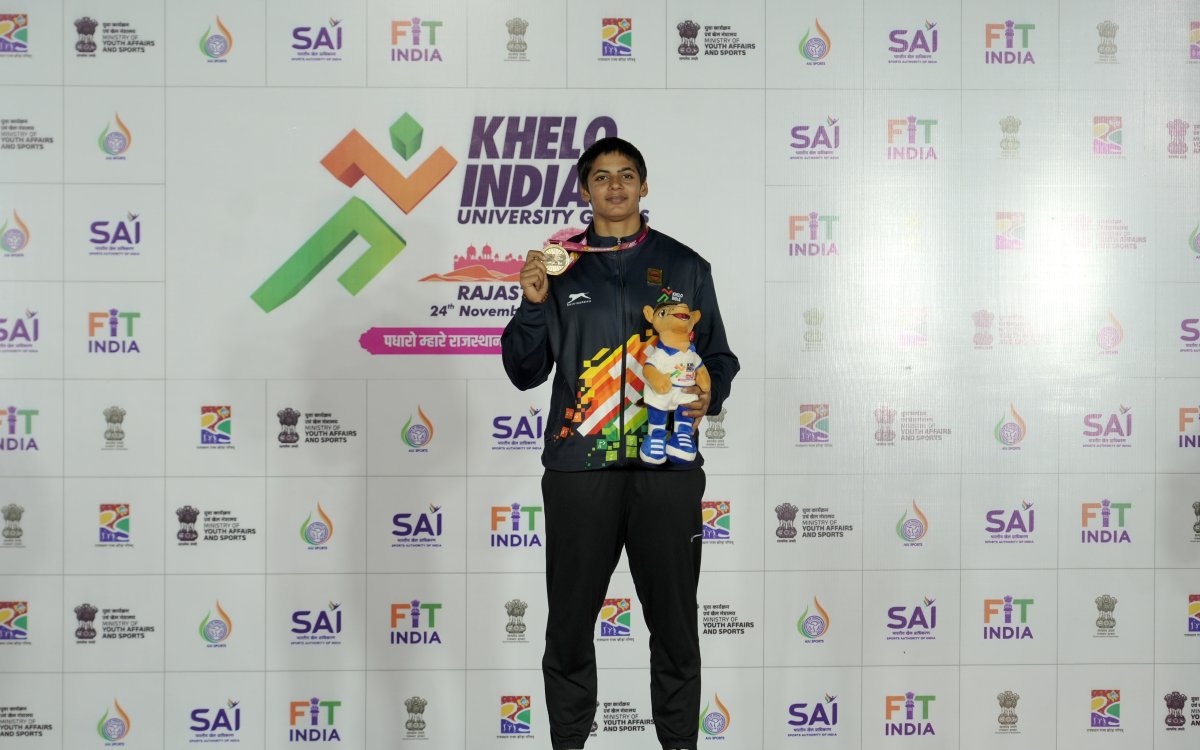 KIUG 2025: Chandigarh University’s Tanya Choudhary Breaks Meet Record To Clinch Hammer Throw Gold