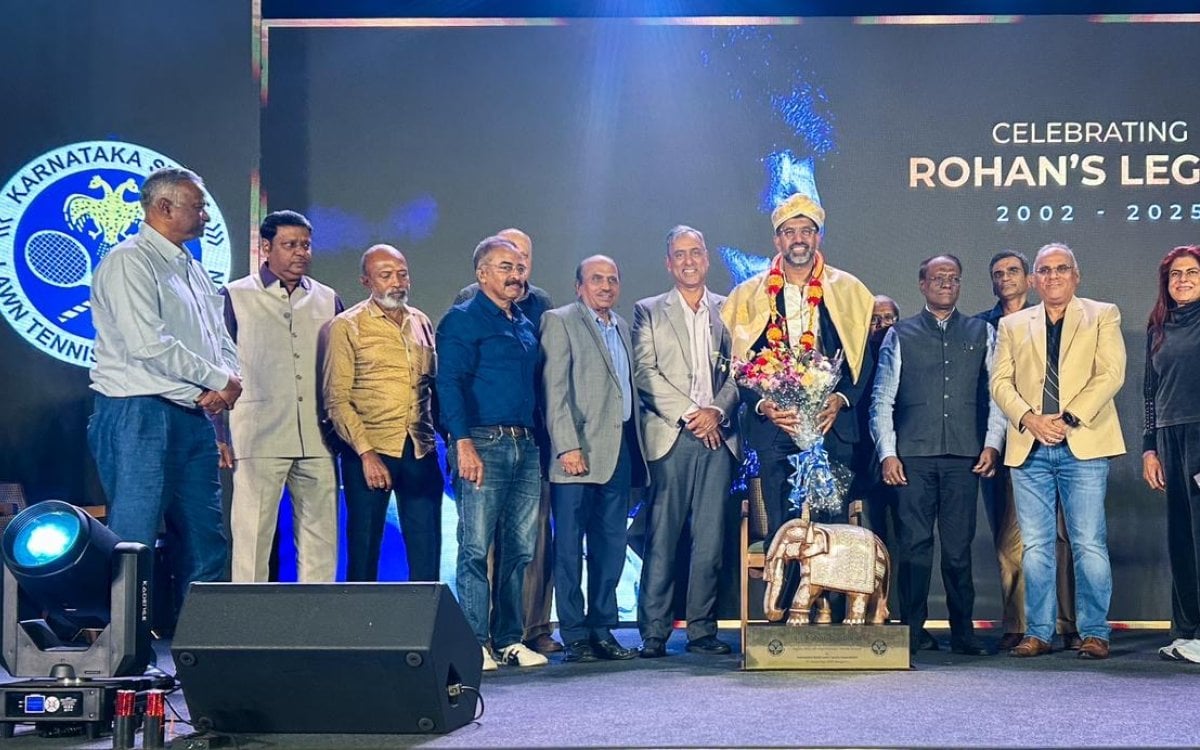 KSLTA honours Rohan Bopanna's legacy at a felicitation event in Bengaluru