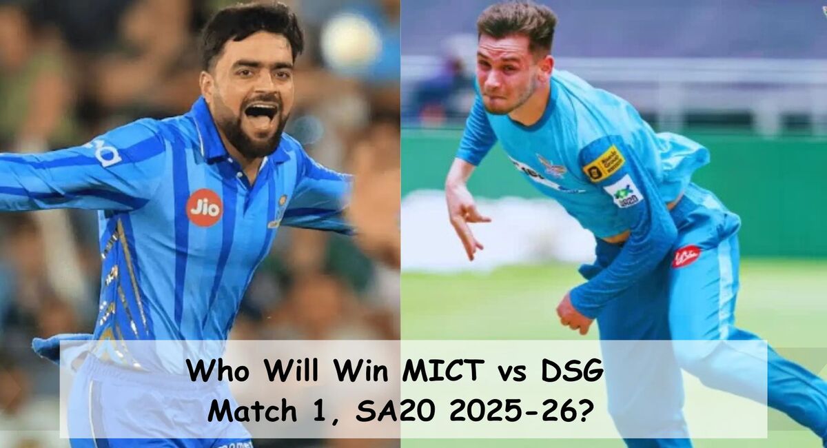 MI Cape Town vs Durban Super Giants, Match 1, SA20 2025-26, Who will win today MICT vs DSG match?