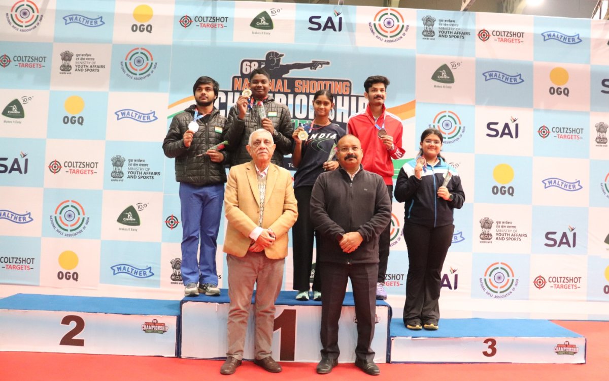 National Shooting C'ship: Army’s Lakshita Bishnoi and Sharvan Kumar clinch senior mixed team gold