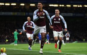 Villa beat Chelsea to equal club record with 11th straight win