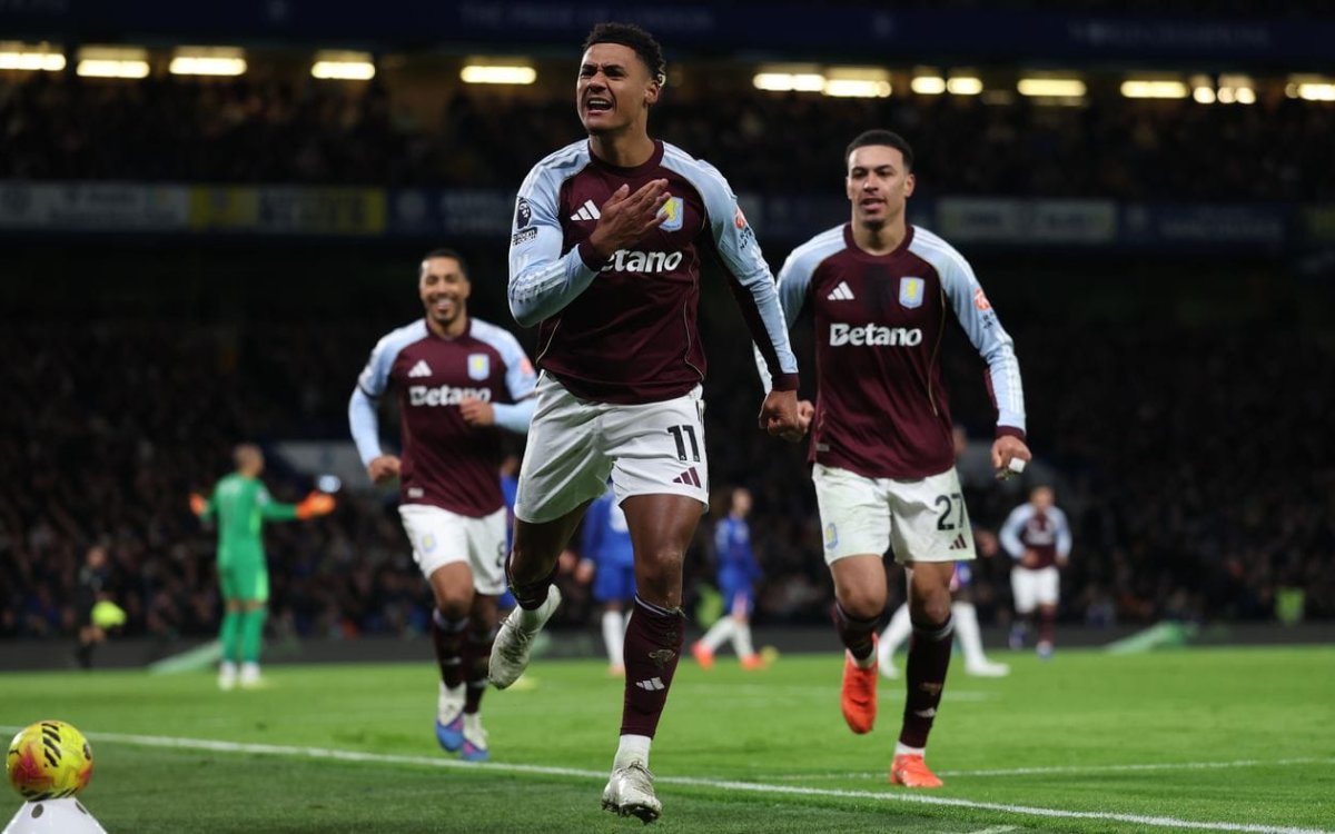 Villa beat Chelsea to equal club record with 11th straight win