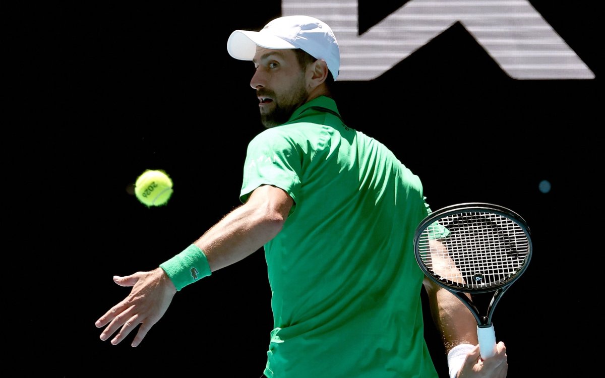 Aus Open: Two sets down, Djokovic through to SF after Musetti retires