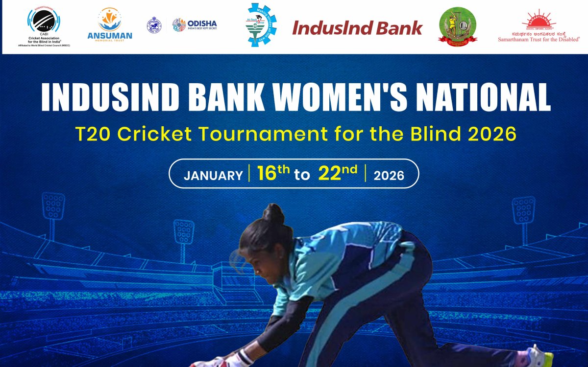 Bhubaneswar to host Women’s National T20 Cricket Tournament for the Blind 2026 from January 17