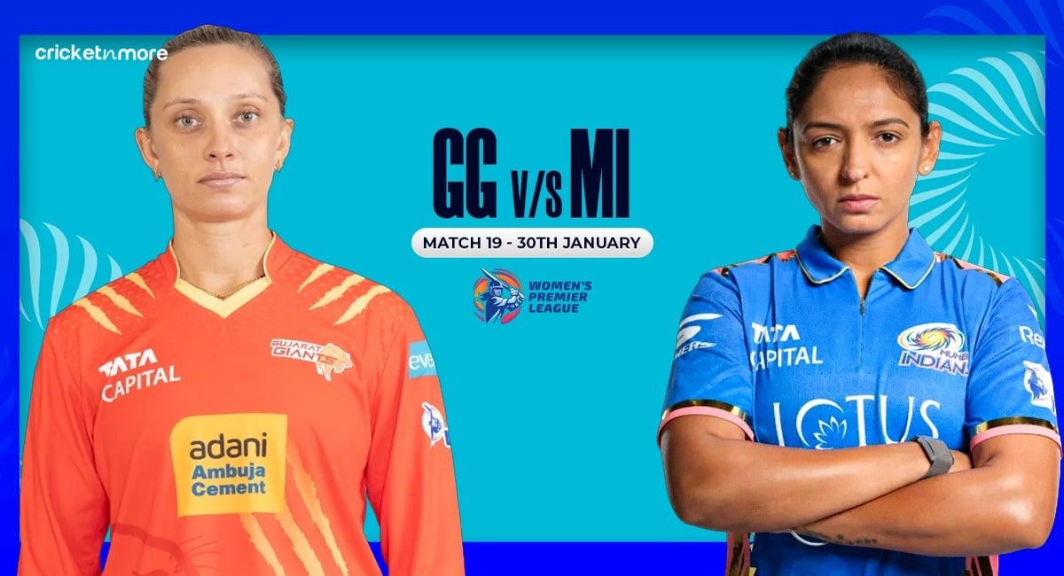 Gujarat Giants vs Mumbai Indians Match 19, WPL 2026, Who will win today GG-W vs MI-W match?
