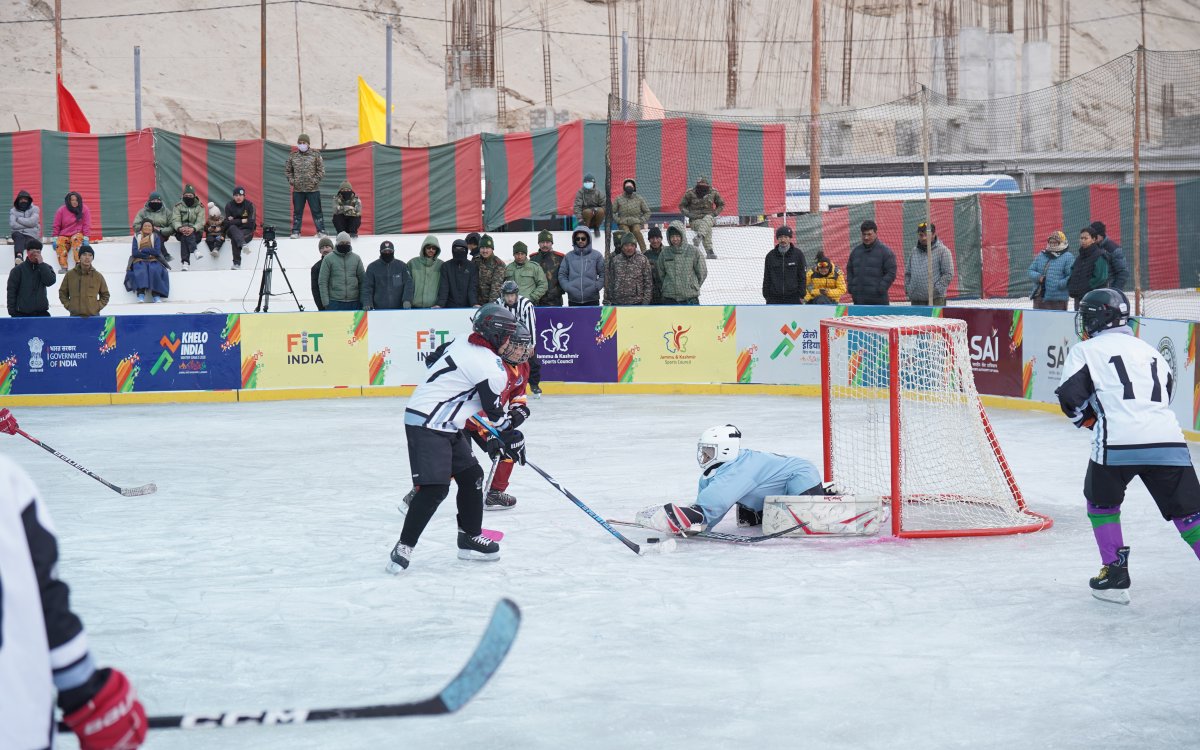 KIWG 2026: Army men, Ladakh women start with emphatic wins as ice hockey competition begins
