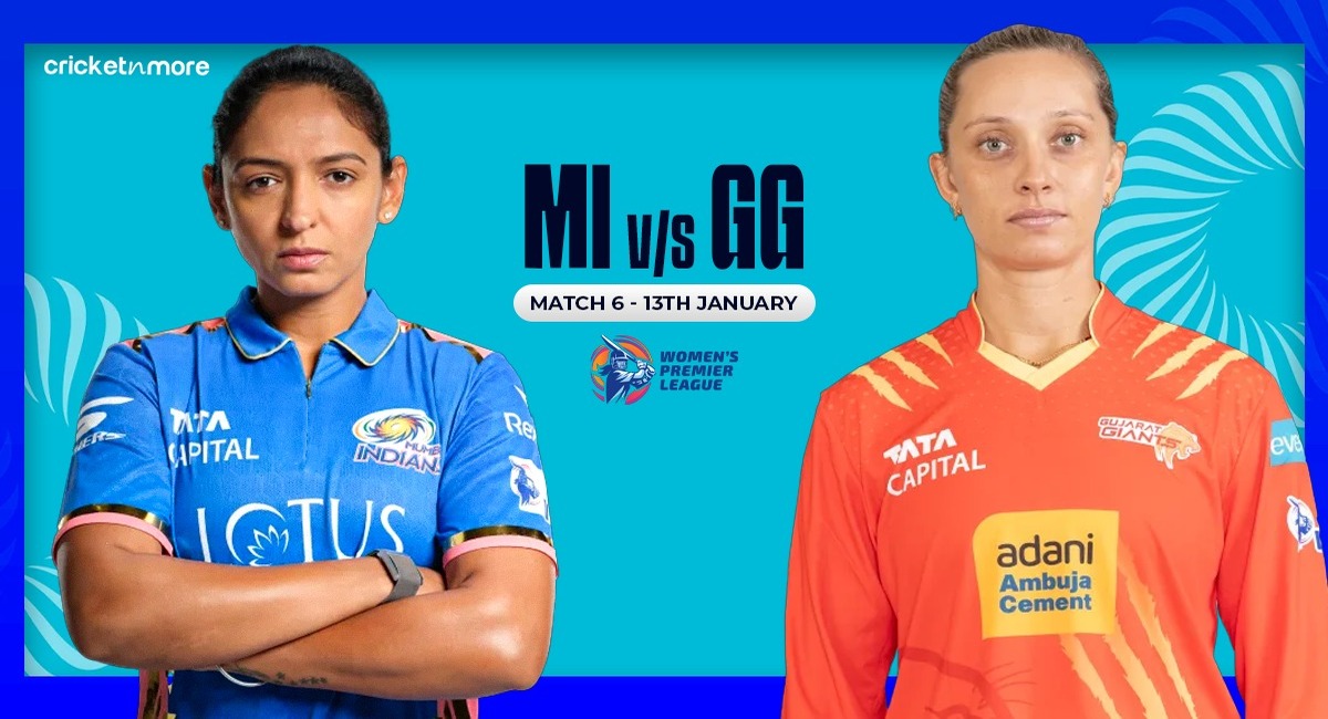 Mumbai Indians vs Gujarat Giants, Match 6, WPL 2026, Who will win today MI-W vs GG-W match?