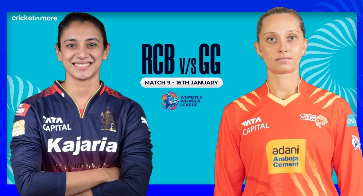 Royal Challengers Bengaluru vs Gujarat Giants, Match 9, WPL 2026, Who will win today RCB-W vs GG-W m