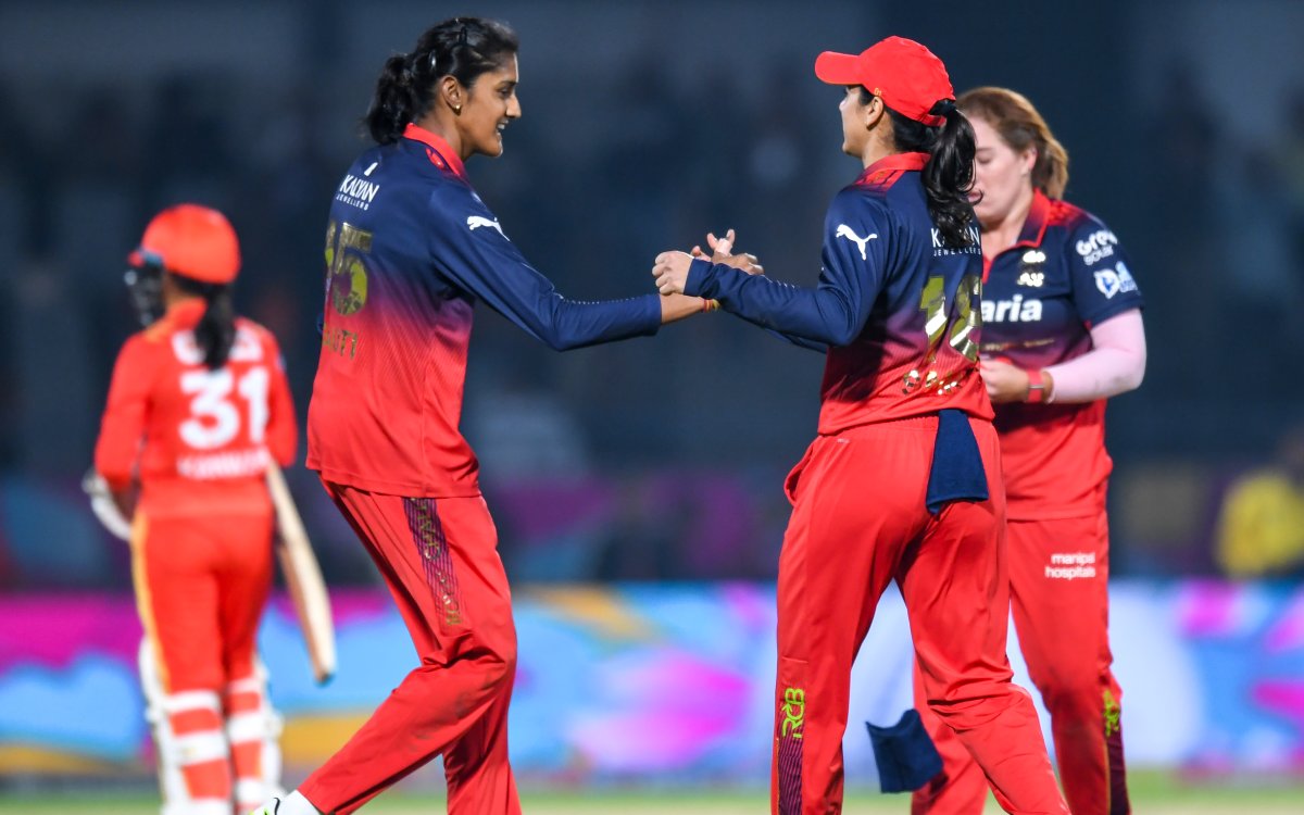 WPL 2026: Satghare's three-for helps RCB book playoffs spot with massive win over GG