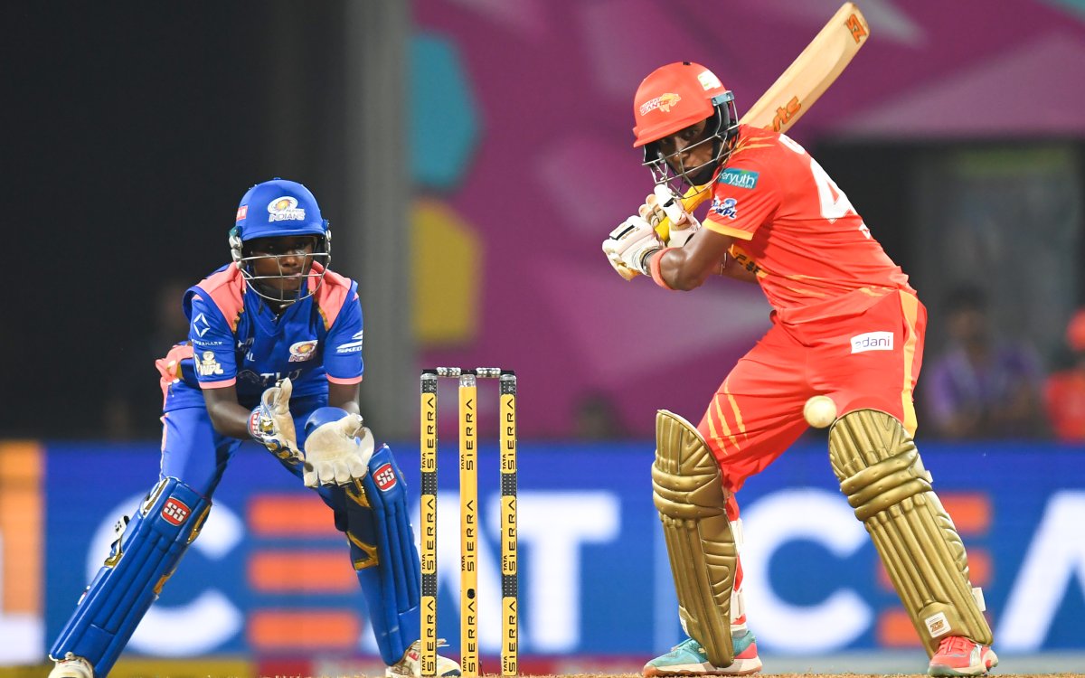 WPL 2026: Wareham's unbeaten 43, late fireworks from Fulmali help GG post 192/5 against MI