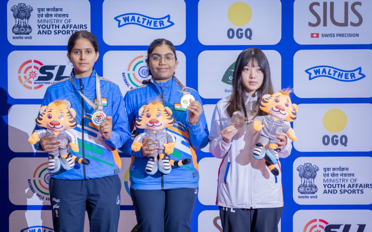 Asian Rifle/Pistol Shooting: Samrat and Suruchi win silver as India’s gold haul reaches double digit