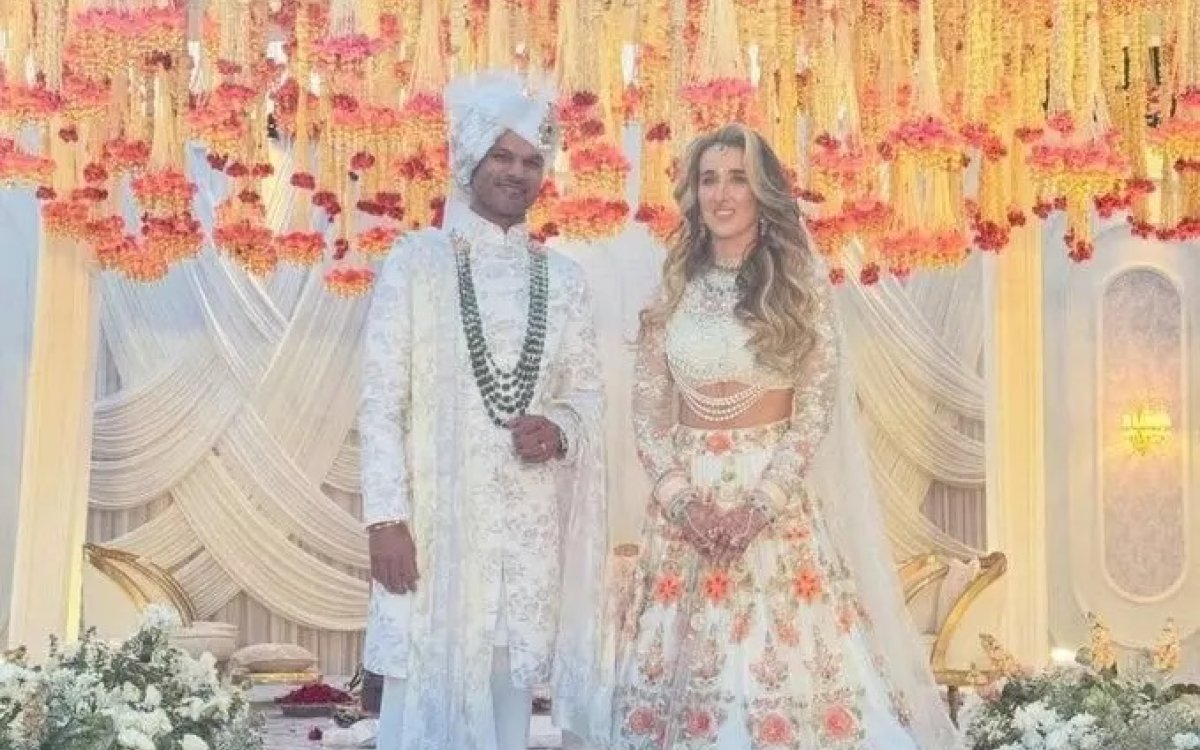 ‘Mere Yaar Ki Shaadi Hai’: Chahal shares glimpses from Shikhar Dhawan-Sophie Shine’s wedding celebra