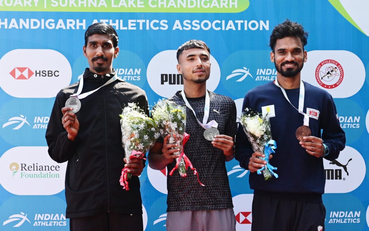 Punjab’s Sahil upsets fancied race walkers to clinch gold in men’s 21km; Haryana's Ravina bags women