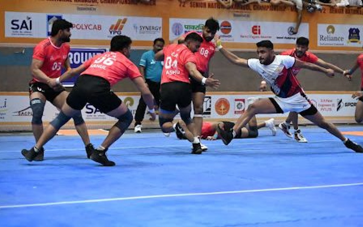 Sr Men’s National Kabaddi: UP upset Services, Maharashtra register convincing win to reach semis