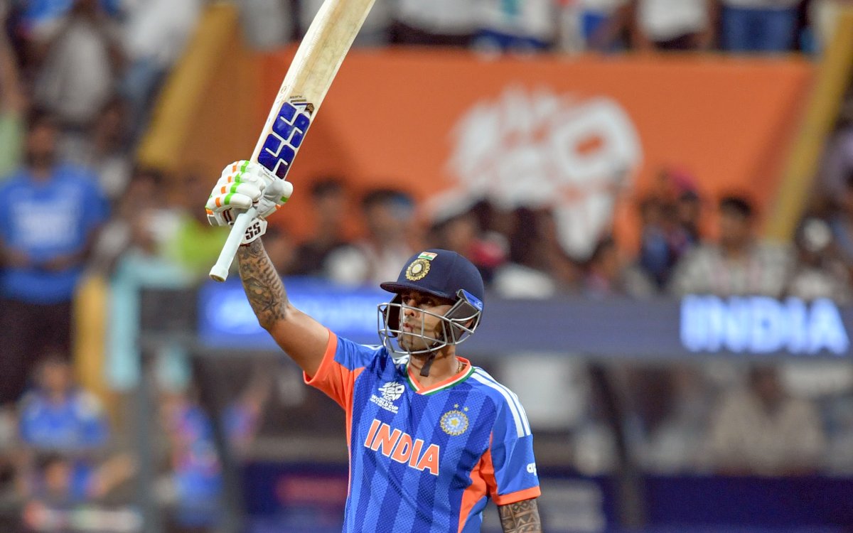 T20 WC: Skyrocketing Surya scores fifty as India struggle against USA in opener