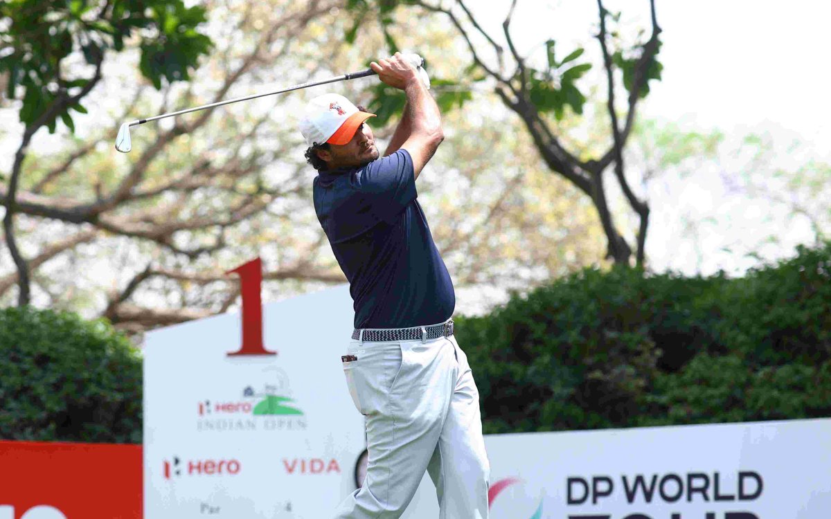 Defending champion Chacarra leads by four, as OP Chouhan is the top Indian