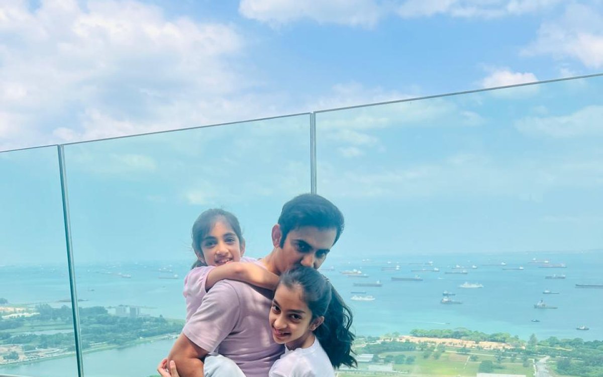 Gautam Gambhir enjoys family time in Singapore after T20 WC glory