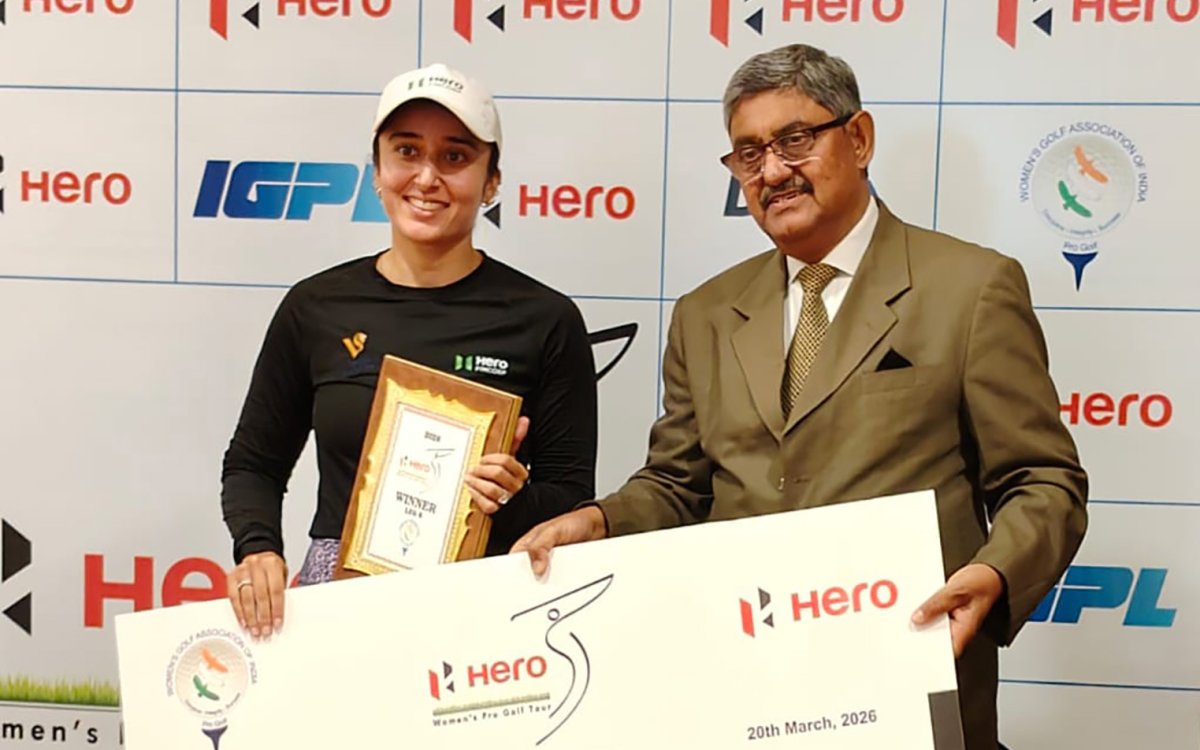 Golf: Ridhima stages a fine rally to grab third title of 2026 in 6th Leg of WPG Tour