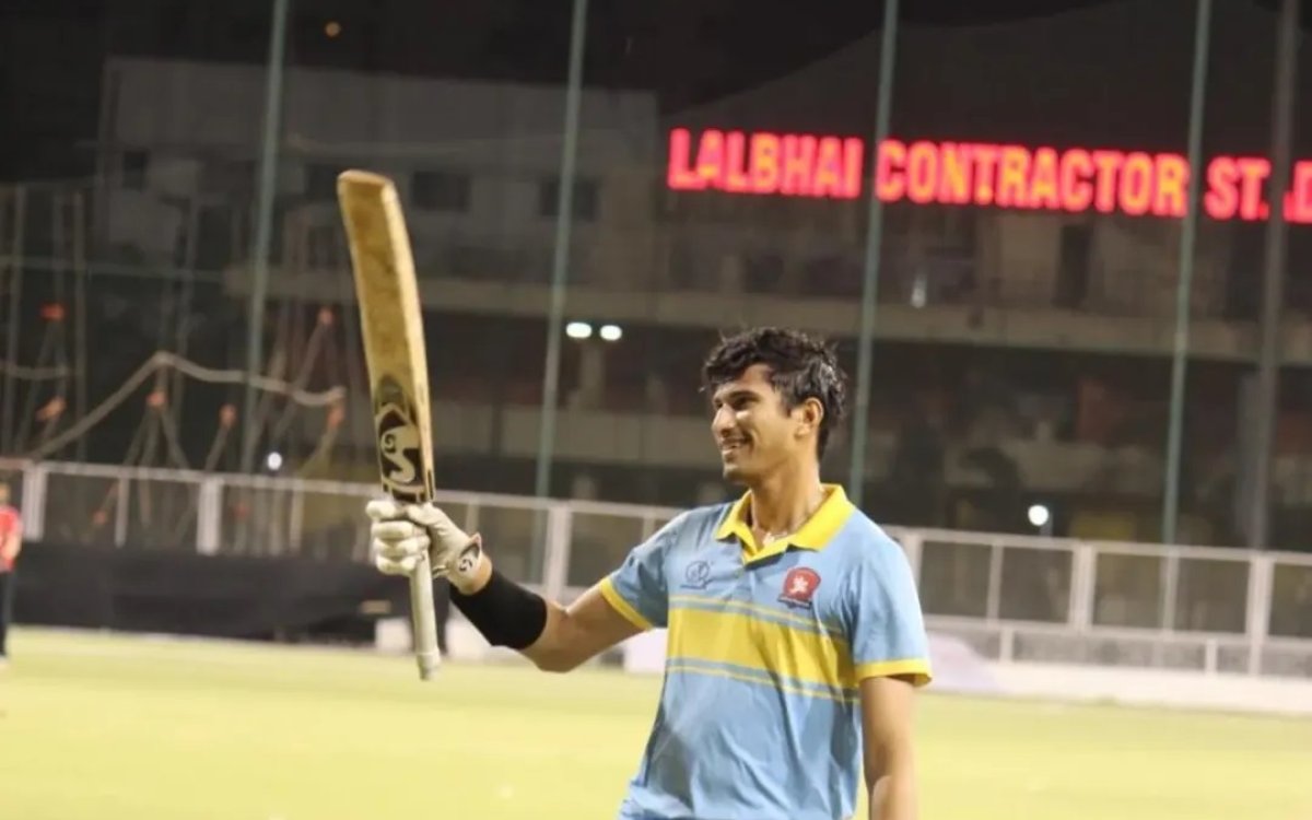 Gujarat's Aarya Desai smashes 193 off 81 balls, in T20 tourney in Surat; considered highest score in